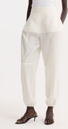 R&oacute;he Sculptural Virgin Wool Balloon Joggers in Off White at Nordstrom, Size 10 Us