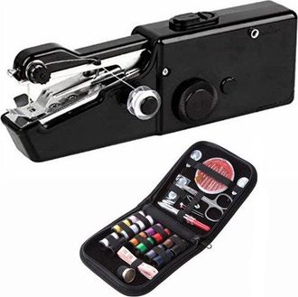 OEM M&aacute;quina De Coser Port&aacute;til - Mini M&aacute;quina De Coser El&eacute;ctrica Port&aacute;til - Para Principiantes Y Adultos - Incluye Manual Y Accesorios - Negra