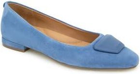 Gentle Souls Hannette Ballet Flat in Blue Suede at Nordstrom Rack, Size 8.5