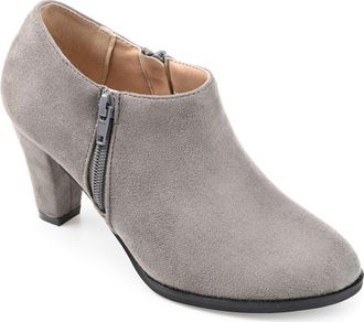 Journee Collection Sanzi Heeled Ankle Bootie in Grey at Nordstrom Rack, Size 9.5