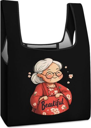 Generic Divine Is Filthys Beautiful Drag Shopping Bag Reusable Grocery Tote Bag Foldable Handbag for Travel Picnic