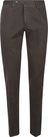 Pantaloni Torino Slim Flat Front Tailored Cotton Pants