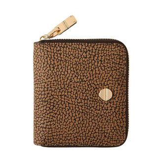 Borbonese Vite Zip Around - Accessories - Mujer - Marr&oacute;n - ONE SIZE