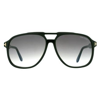 Tom Ford Raoul Smoke Gradient Navigator Mens Sunglasses FT0753 01B 62