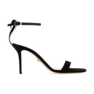Mach & Mach High Heel Sandals, female, Black, Size: 8 US Suede Sandals