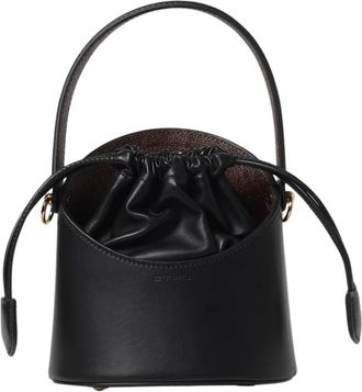 Etro Drawstring Bucket Bag - Dames - Schoudertassen - Zwart - ONE Size - Tassen