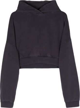 Entire studios Heavy cropped hoodie - unisex - Organic Cotton - S - Blue