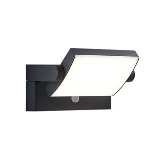 Lindby L&aacute;mpara de pared exterior de aluminio negro