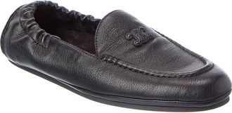 Celine Celine Logo Leather Loafer