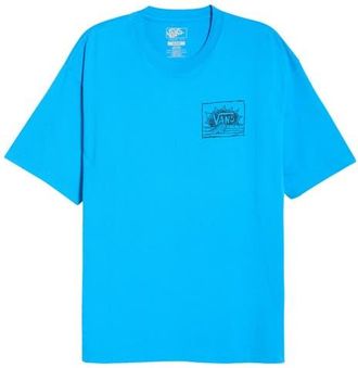 Vans Bright Day Cotton Graphic T-Shirt in Bright Azure at Nordstrom, Size Xx-Large