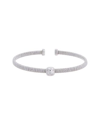 Meshmerise 18K Plated 0.05 Ct. Tw. Diamond Mesh Bangle