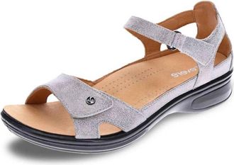 Revere Comfort Shoes Womens Portofino Leather Sandals In Gold Wash