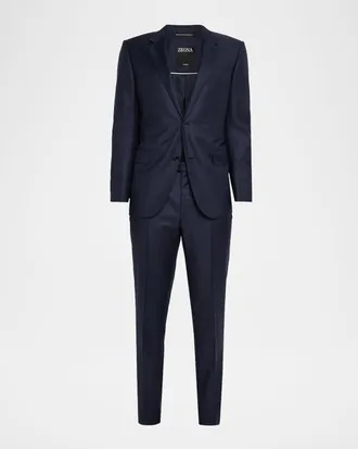 Ermenegildo Zegna Men & apos;s Trofeo Wool Tonal Stripe Two-Piece Suit