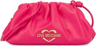 Love Moschino Borsa a tracolla con placca logo - Rosa