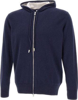 Eleventy Iconische Kasjmier Trui - Heren - Cashmere truien - Blauw - 2XL - Kasjmier - Truien & Vesten