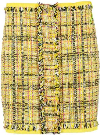Msgm Mini Boucl&eacute; Skirt - Yellow