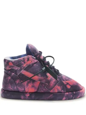 Off-white Bump sneakers met tie-dye print - Paars
