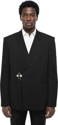 Givenchy Black Notched Lapel Blazer