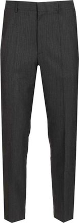 Maison Margiela Nauwsluitende Nadelstreep Pantalon - Heren - Nette broeken - Zwart - L - Katoen - Broeken