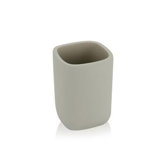 tomasucci Elegant Toothbrush Cup, Taupe