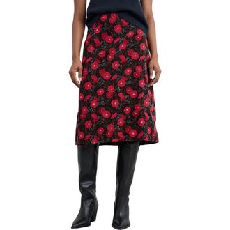 Seasalt Cornwall Forest View Organic Cotton Corduroy A-Line Skirt in Grass Meadow Maritime at Nordstrom, Size 8
