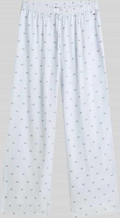 Tommy Hilfiger Pyjamahose mit Print aus Viskose in Hellblau, Gr&ouml;&szlig;e XL