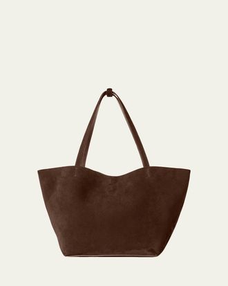 The Row Park Tote Bag in Suede