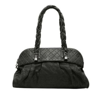 Chanel Pre-owned Leather chanel-bags - Dames - Pre-owned - Zwart - Maat: ONE Size Leer