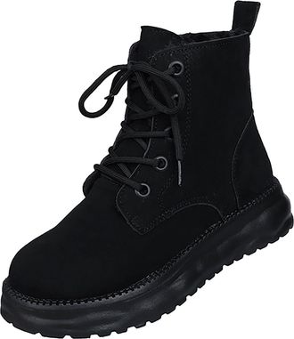 Generic YIzdegg Womens Snow Boots, Waterproof: Winter Boots, Womens Lined Trekking Shoes, Flat Non-Slip Running Shoes, Outdoor Shoes with Lacing, Thermal Boot