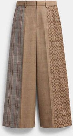 Coach Combo Plaid Tailored Pants