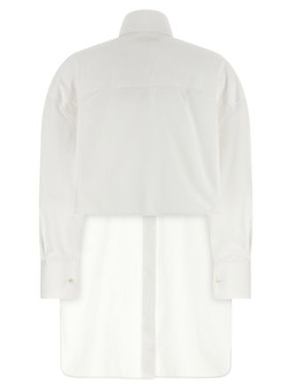 Givenchy Asymmetric Cotton Poplin Shirt - White
