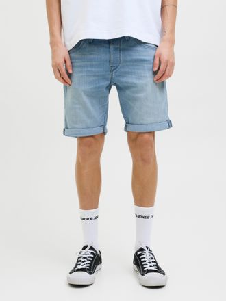 Jack & Jones Shorts JACK & JONES JJIRICK JJFOX SHORTS CB 310 SN, Herren, Gr. XXL, N-Gr, blau (blau denim pack:am 314), Web, Obermaterial: 70% Baumwolle, 28% Polyes