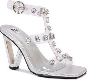 Ninety Union Gemnr Crystal Sandal in Silver at Nordstrom Rack, Size 12