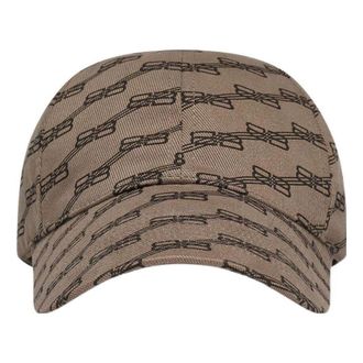 Balenciaga BB Monogram Cap Beige Brown 704104410B29764