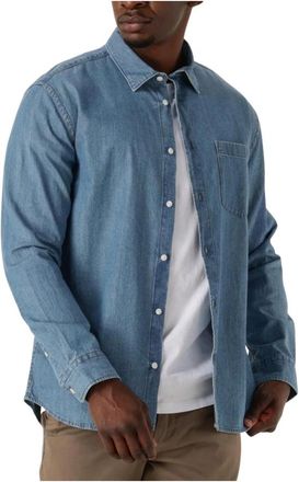 Selected Denim LS Overhemd voor Heren - Heren - Spijkeroverhemden - Blauw - XL - Denim - Overhemden