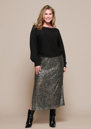 Mart Visser Nyla Rok Donker Metallic Maxi