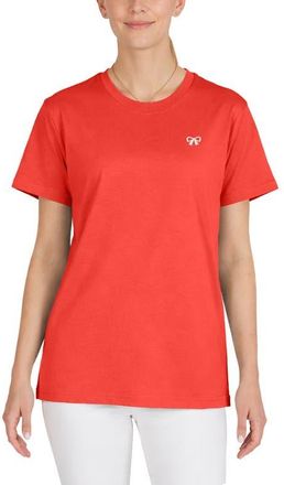 Dalix Womens Bow Jersey Tee in Poppy Red at Nordstrom, Size Xx-Large