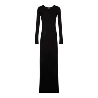 7 For All Mankind Kleedjes - Dames - Maxi kleedjes - Zwart - S - Kleedjes