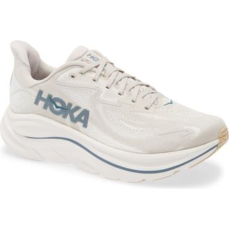 Hoka One One Clifton 10 Running Shoe - Wide Width Available in Putty /Grout at Nordstrom, Size 11.5