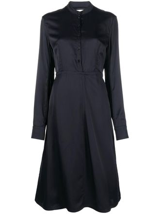 Jil Sander Abito midi senza colletto - Blu