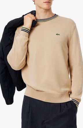 Lacoste Classic Fit Semi Fancy Sweater in Viennese/Navy Blue at Nordstrom, Size 9