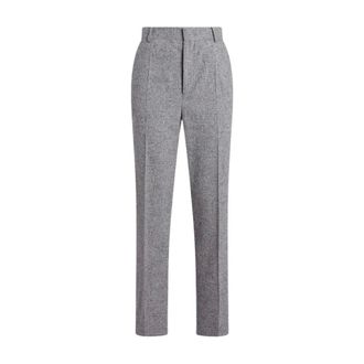 Moschino Slim-fit Trousers, female, Gray, Size: M Tweed Pants
