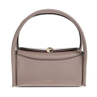 Furla Handbags, female, Gray, Size: ONE SIZE Nicole Mini Boston Bag