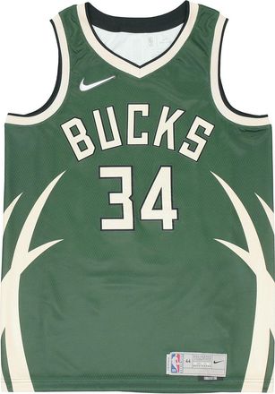 Nike NBA Retro Basketball Jersey/Vest SW Fan Edition Milwaukee Bucks Alphabet 34 Green Army green CN9939-323