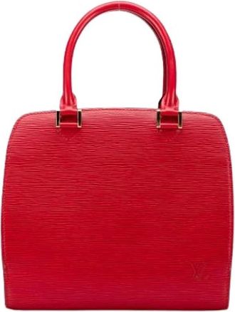 Louis Vuitton Pre-owned Handbags, female, Red, Size: ONE SIZE Pre-owned Vintage Leather Handbag