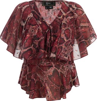 Faina Blouse Dames rode slang