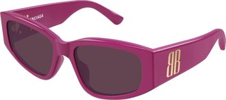 Balenciaga Violet Cat Eye Ladies Sunglasses BB0475S 004 56