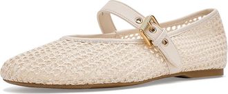 Dolce Vita Mulaney Womens Flat Shoes Ivory Woven : 9.5 M, Mesh/Synthetic