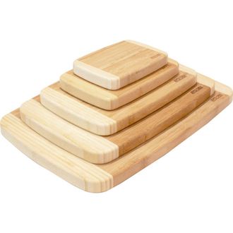 Joyce Chen Burnished Cutting Board Set, 5 pack in Bamboo at Nordstrom