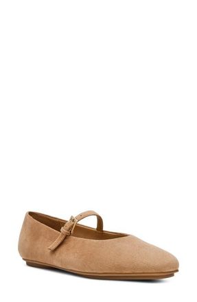 Anne Klein Connie Mary Jane Flat in Sand Suede at Nordstrom, Size 5.5